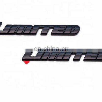 Car Body Sticker Overlay Limited Black Letter Car Emblem Badge