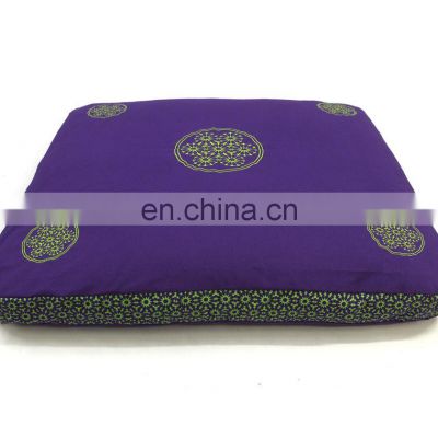 Wholesale price Best Indian made top sale buckwheat filling meditation cushion zabuton