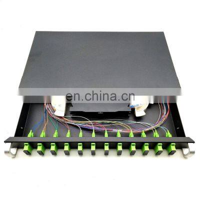 patch panel fiber 24 drawer type fiber patch panel sc simplex patch panel fiber 24