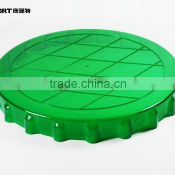 Green Beer Lid Shape Plastic Tray photo-3