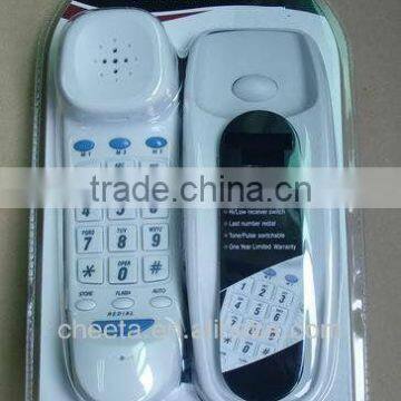 wall mounted telephone slim wall corded phone