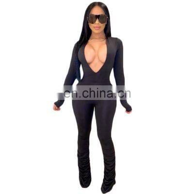 Wholesale Burst Leg Pleat Pure Color Sexy Leotard Jockstrap Jockstrap Home Pants photo-5