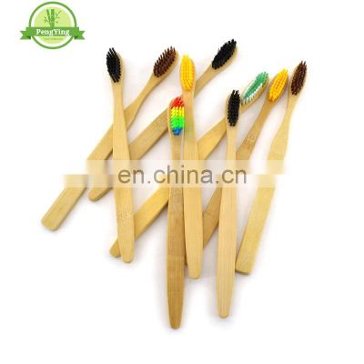 china factory soft natural Charcoal Bamboo Toothbrush