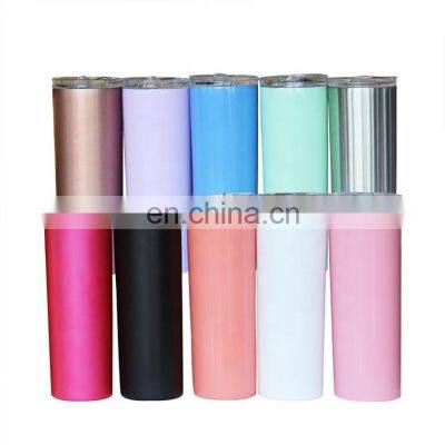 20 OZ Stainless Steel Slim Tumbler with Lid Keep Hot&Cold Water