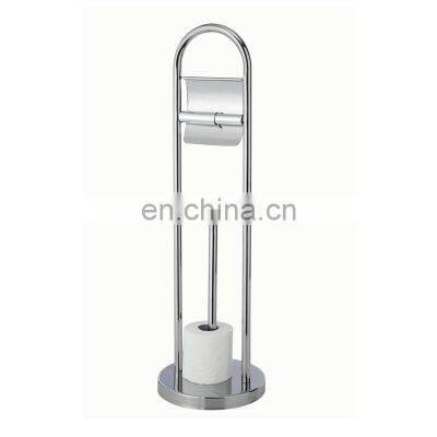 Stainless Steel Free Standing Toilet Paper Holder photo-4