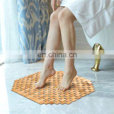 New Modern Eco-friendly Bathroom Mats Non-slip Best Quality Bathroom Mats Floor Household Nature Bamboo Bathroom Mat photo-5