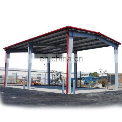 Low Price Flexible Design High Snow Load Galvanized Carport Sheds Metal Steel Structures Frame