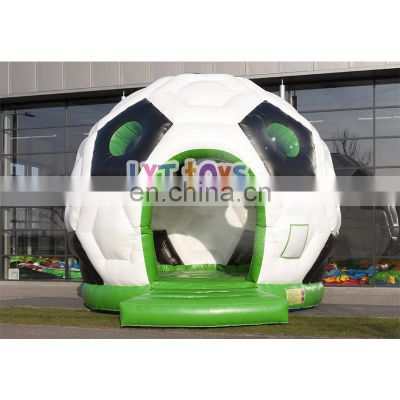 Funny soccer modeling commercial inflatable bouncing castle for outdoor lease