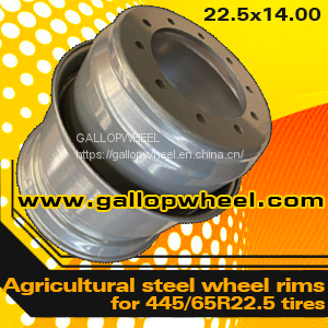 Agricultural Steel Wheel Rims 22.5x14.00 for 445-65R22.5 Tires