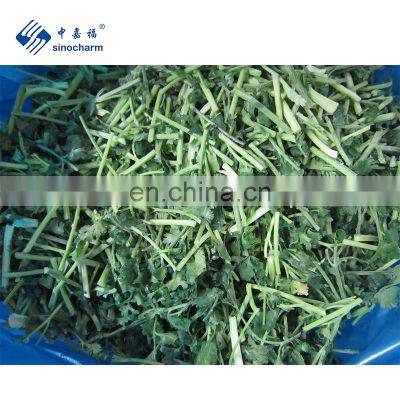 Sinocharm BRC A approved Frozen Vegetable 5cm IQF Frozen Coriander Cut