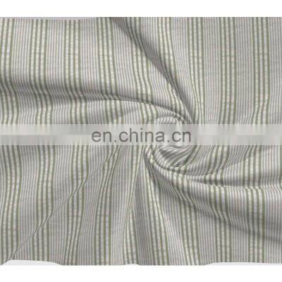 Оптовая продажа от завода дешевой вертикально-полосатой хлопчатобумажной шелковой сукно для платья photo-3