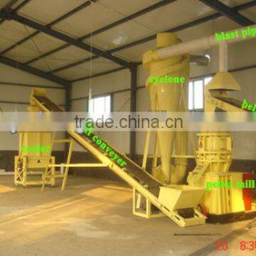 1-2 ton per hour wood pellet making machinery complete line