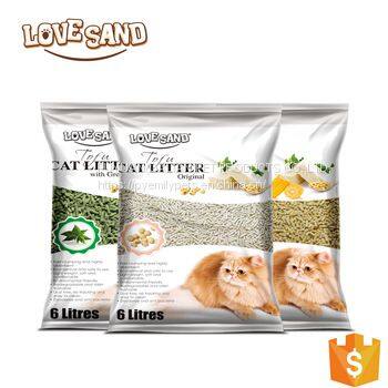 premium tofu cat litter flushable 100% natural quickly dissolve 5 flavors