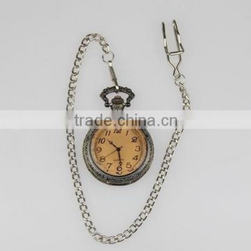 alloy case cheap quartz analog pocket watch