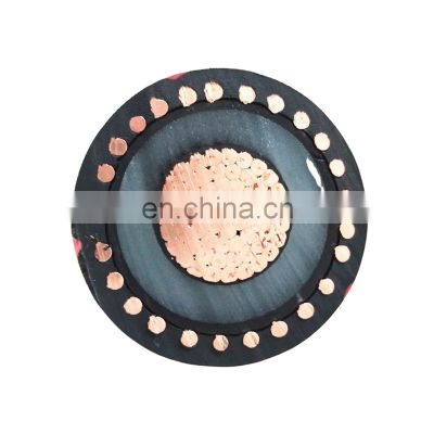 66/132 kv High Voltage Power Cable With Sing Core Copper Conductor XLPE Insulation PE Jacket