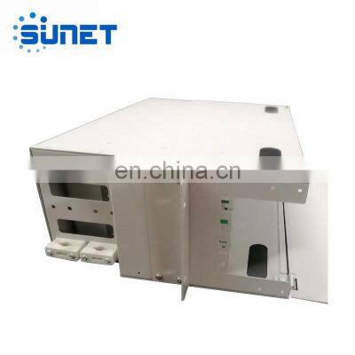 Оптический волоконный терминал Sc LC FC ST 12 24 48 ПОРТ Ракетный монтажный ODF патч-панель 19 дюймов пустой/Полностью загруженный оптический распределительный кадр photo-2