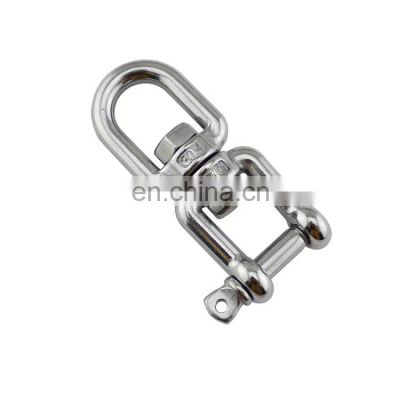 Factory Stainless Steel Ringing Link Chain Swivel Ring Eye Swivel Hook Eye and Jaw Swivel