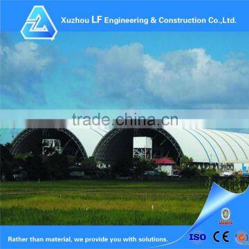 Prefabricated steel frame coal shed