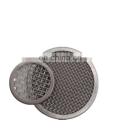 Manufacturer custom stainless steel wire braided mesh filter disc