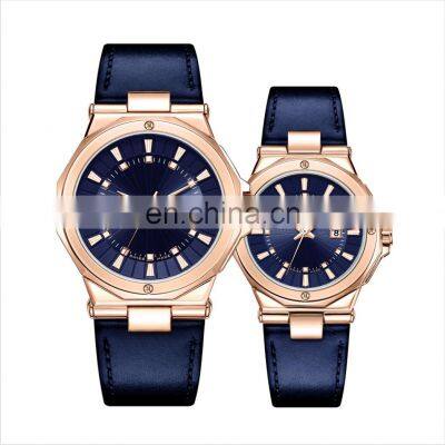 Custom Logo Fashion Genuine Leather Watch Men10atms Stainless Steel Luxury Women Quartz Watch Quartz Couple Watch