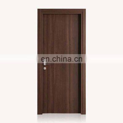 Modern office hotel apartment flush solid core flush walnut door sale European interior manufacturers wooden door