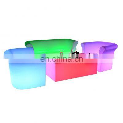 Plastic Waterproof Led Chair Lighting Party Led Illuminated Furniture Hot-sale Led Cube/led Sofa/bar Stools photo-4