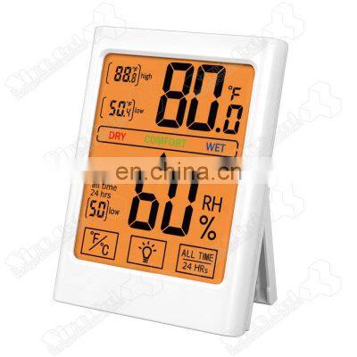 MC34 Digital Wall Thermometer Lcd Thermometer Temperature and Humidity Monitor