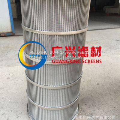 Johnson Wedge Wire Screen Filter Element Cylinders Filter Cartridge Candle Filter Screen Wedge Wire Drum for Automatic Selfcleaning Filter