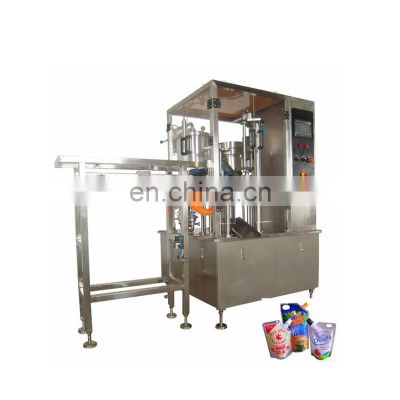 automatic juice stand up pouch filling machine