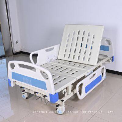 Zhenbang Manual Three Function Nursing Bed - High Strength Bed Frame With Back Lifting, Leg Lifting, Height Adjustment photo-3