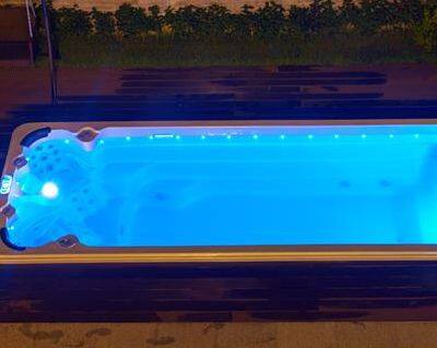 China Swim Spa Review Outdoor Hydro Swimming Spa Pool With Hot Tub photo-6