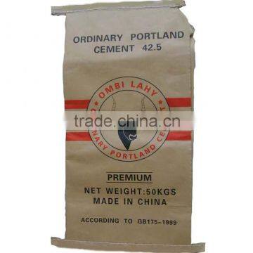 25kg cement valve bag/paper laminated pp woven bag for packaging