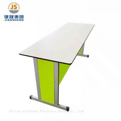 JS Teacher Office Table Set Small Modern Office School Teacher Desk With Hpl Mdf Top photo-4