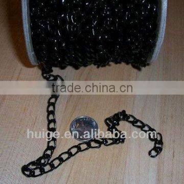 aluminum chain ,black medium link