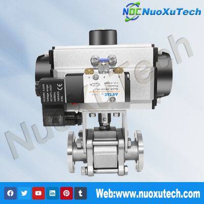 NuoXuTech  GUQ Series Пневматический вакуумно-давление шаровой кран photo-1