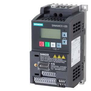Siemens SINAMICS V20 6SL3210-5BB13-7UV1 Преобразователь частоты 0.37 кВт 200-240 В 1AC ЧПУ