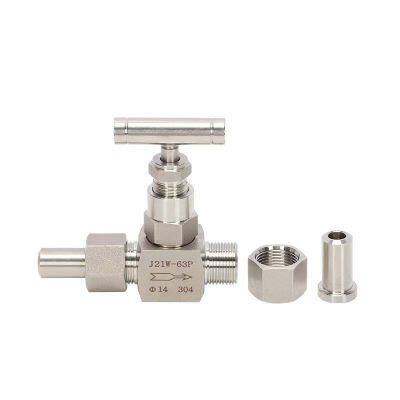 J13W Internal Thread Stainless Steel Globe Valve Needle Valve Thread High Pressure Valve Pressure Gauge Needle Valve photo-4