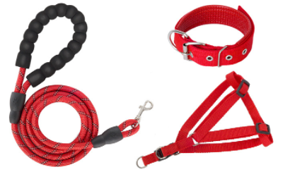 Fency Dog Collar/leash/harness Selling by Set