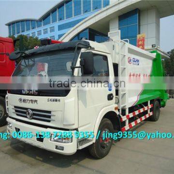 Euro 3 DFAC 5-6 tons compactor garbage truck prices,4x2 garbage truck with compactor