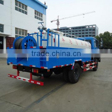 2015 China made Dongfeng road wash truck for sale 4x2 jet vacuum trucks