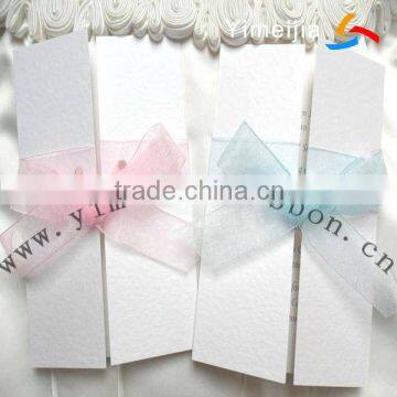 different colors of pre-tied organza ribbon