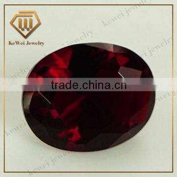 China Glass Stone Classic 5*7mm Oval Shape Rose Color Glass Stone