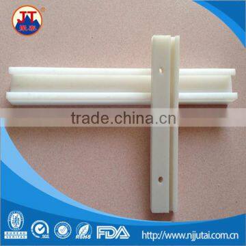 Customized CNC white UHMWPE guide rail