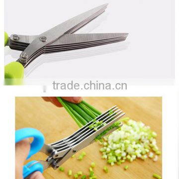 Stainless Steel 5 sharp blades kitchen Chopped green onion scissor