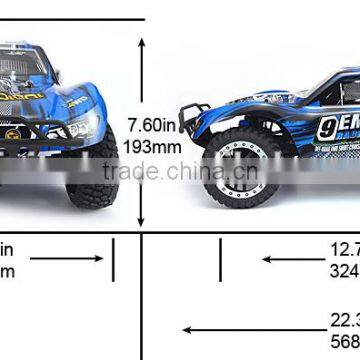 Minitudou High Speed Car Large 2.4G 4D RC Brush Monster 1/10 Electric Short Course Truck 1:10 Scale Model Trucks photo-4