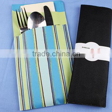 Plastic cutlery pack with plastic bag