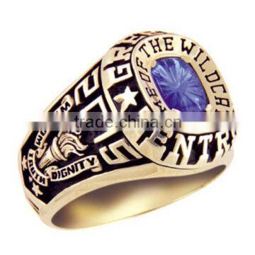 Gold plated custom baseball sport Award rings