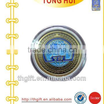Acrylic Box Bronze Antique Metal Coin Souvenirs
