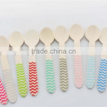 2014 new Disposable Birch Decorating Spoons