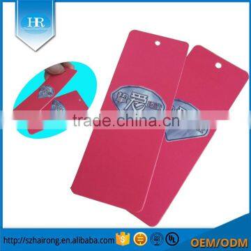 2016 Custom cheap bag tags with embossed logo design